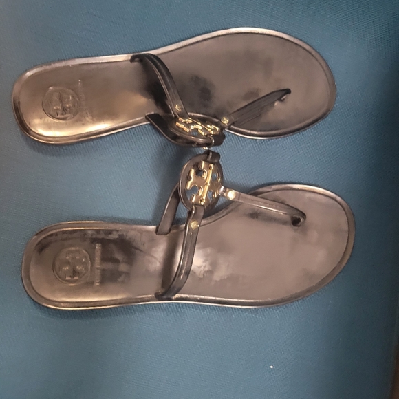 Tory Burch Miller Thong Jelly in Black size 8 - Picture 2 of 4